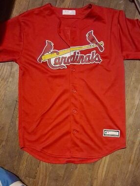 Genuine Merchandise Red Cardinals Kids Button-Up Jersey